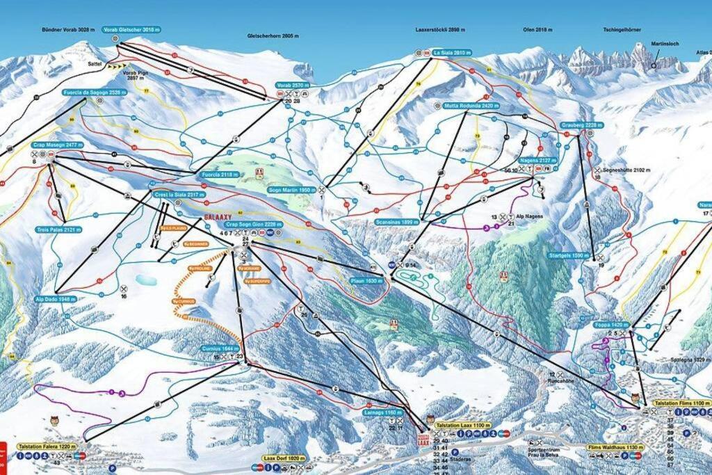 2.5 Room Apartment In Center Of Flims. Ski In/Out المظهر الخارجي الصورة